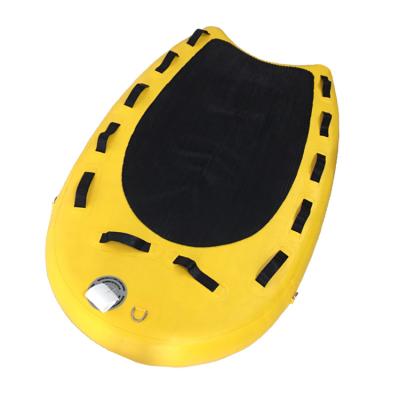 China 170cm Rescue Sled Yellow Short Board Unisex Small Lifeguard Inflatable Jet Ski Sled for sale