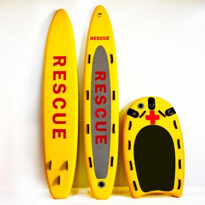 China 320x60x15cm Unisex Custom Inflatable Rescue OEM ODM Survival Surf Lifeguard Rescue Board for sale