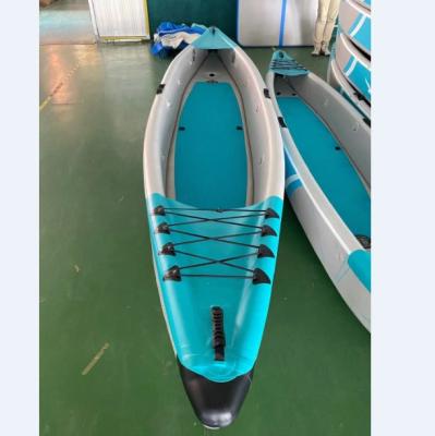 China 420cm Fast Delivery Drop Stitch PVC Double Layer Inflatable Fishing Boat Drift Kayak For Sale for sale