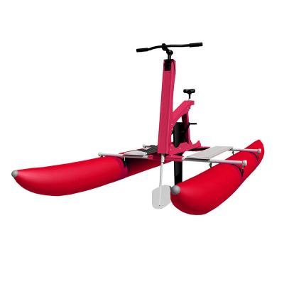 China Lake High Grade Aluminum Alloy Frame Inflatable Saltwater Bike Pedal Floating Boats for sale