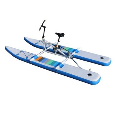 China Coloful Foldable EVA Water Pedal Bike Water Entertainment Equipment 320x130x108cm for sale