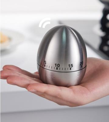 China Sustainable Egg Shape Cooking Oven Study Timer Alarm 60 Minute Rotating Timer Count Down Mechanical Timer Eggs for sale