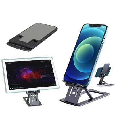 China 2022 New Arrival Multifunctional Lazy Table Mobile Phone Holder Desk Adjustable Fold Aluminum Alloy Foldable Adjustable Mobile Phone Stand for sale