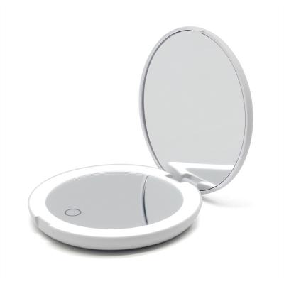 China Lighted Annular Color LED High Definition Light Source , High Brightness No Eye Damage Makeup Mirror for sale