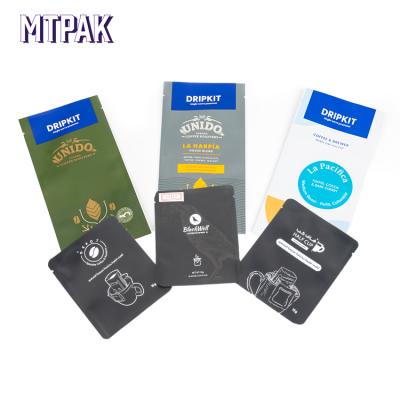 China Eco Friendly Custom Printing Sachet Filter Drip Coffee Bags Plastic Laminated Barrier Kraft Paper Small for sale