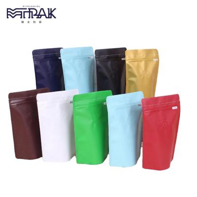 China Barrier Stock Color Ziplock Foil Food Stand Up Pouch For Snack Bag for sale