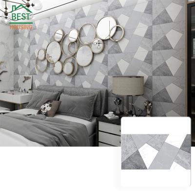 China Modern Polished Glazed Wall Tiles Modern Home Art Wall Decoration Tile 400*800 for sale