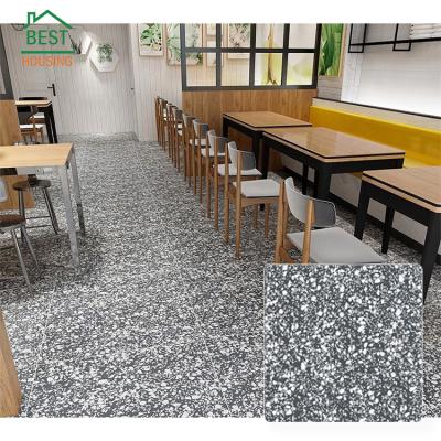 China Firebrick Home Design Decorative Interior Glazed Rustic Tile Cheap Matte Porcelain Terrazzo Floor Tile for sale