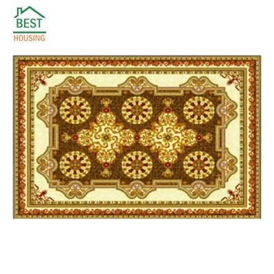 China Modern Decorative Shopping Mall Floor Tiles 2400X1800 Carpet Pattern Glazed Porcelain Tiles for sale