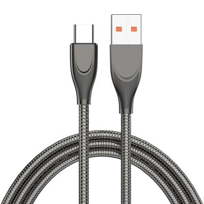 China Mobile Phone New Type-C Metal Hose USB 6A Super Fast Charging 5A Cable Fits Compatible With Huawei MI Samsung Data Cable for sale