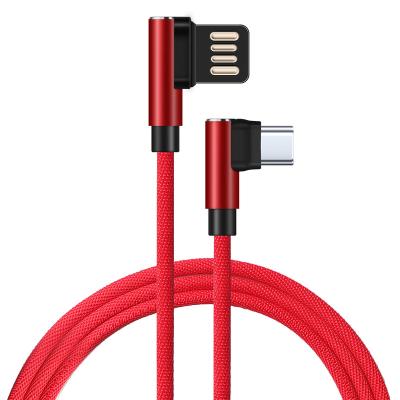 China Wholesale Mobile Phone 90 Degree Fast Charging Nylon usb3A 8PIN USB to IOS Data Cable Compatible with iPhone and iPad Power Cable for sale