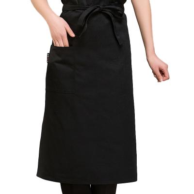 China 2021 Factory supply wholesales food/drinks factory supply black apron chef apron hot sale opular kitchen custom for sale