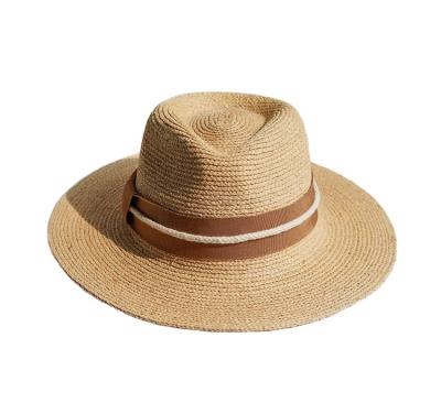 China Low MOQ Picture Wide Brim Raffia Felted Hat Hat Straw For Men for sale