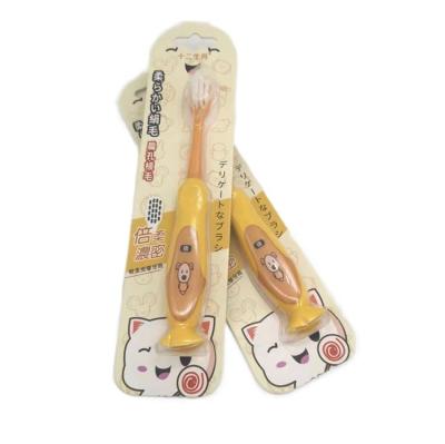 China Home Sanitizer Handle For Kids Child Biodegradable Cute Toothbrush for sale