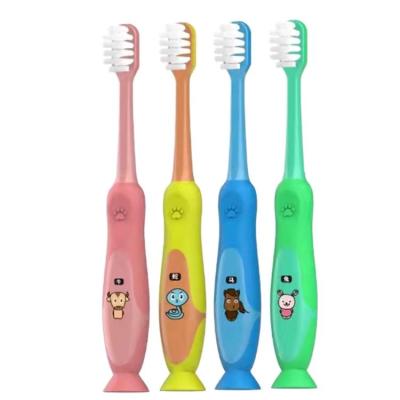 China Home Signs Child Animal Toothbrush Ready To Ship Best Selling Daily Cute Toothbrush With Suction Cup for sale