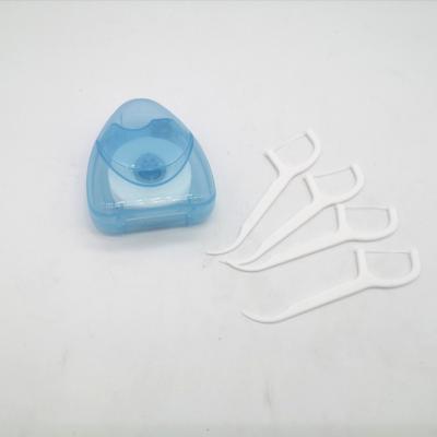 China Disposable Eco Personalized Biodegradable Dental Floss Travel and Dinner Toothpick Set for sale