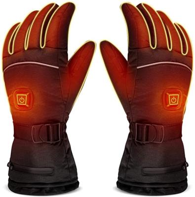 China Touch Screen Winter Handwarmer Electric Heating Gloves Rechargeable Battery 3 Temperature Settings Heated Gloves For Outdoor Sports Skiing for sale