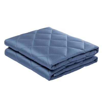 China Anti-Static Premium Bamboo Fiber Weighted Blanket With Glass Beads Worry Relief Promote Normal Deep Sleep Heavy Cotton Blanket Queen for sale