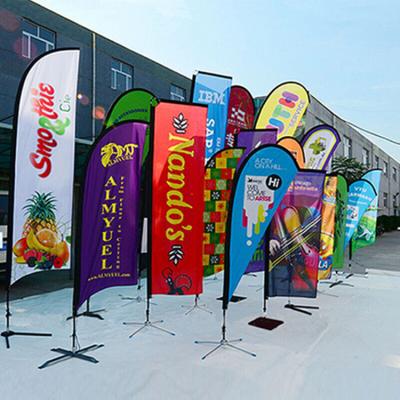 China FLYING Marathon Race Custom Printed Advertising Feather Flags Trade Show Flags With Cheap Price for sale