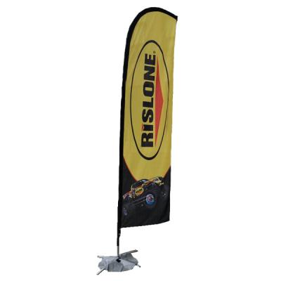 China FLYING Custom Logo Use Advertising Beach Feather Flag Banner Flag Promotional for sale