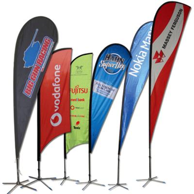 China Custom Flying Double Sided Advertising Banners Indoor And Outdoor Commercial Teardrop Flag Flags With Flagpole And Ground Spike for sale