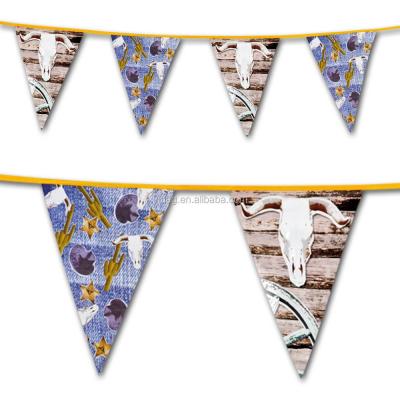 China Polyester Fabric String Bunting Hanging Flag for sale