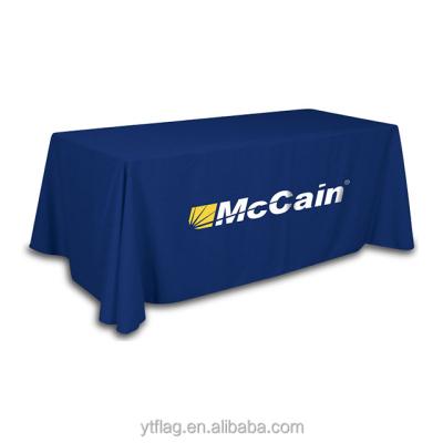 China Recycable Customized Reception Full Color Printing Trade Show Throws Table Cloth for sale