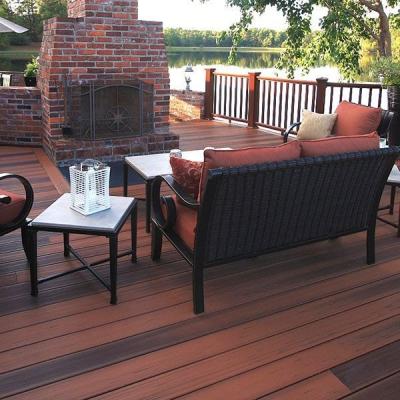 China Modern custom grain 3d wpc wall panel color and size wpc decking for sale