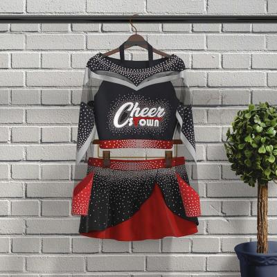 China Logo Costume Designs High Quality Custom Breathable Cheer Uniforms Cheer Kids Costume Cheerleader for sale