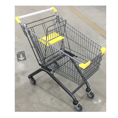 China sustainable & Rustproof Chinese Factory Produce 80ltr Wire Trolley Grocery Shopping Cart for sale