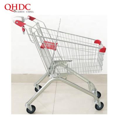 China sustainable & 80L Antirust Coin Lock Shopping Cart Dimensions for sale