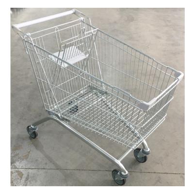 China sustainable & Large Suzhou QHDC Antirust Export Shopping Cart Supermarket Trolley For Sale for sale