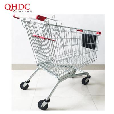 China sustainable & Rustproof shopping cart carts with winkelwagentje reclame frames for sale