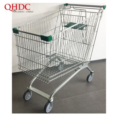 China sustainable & Rustproof heavy duty large size shopping cart for supermarket grocery cart,Asia style low price,carritos de supermercado for sale