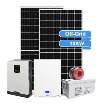 China 10 kw solar panel system home complete solar battery storage system for home using for sale