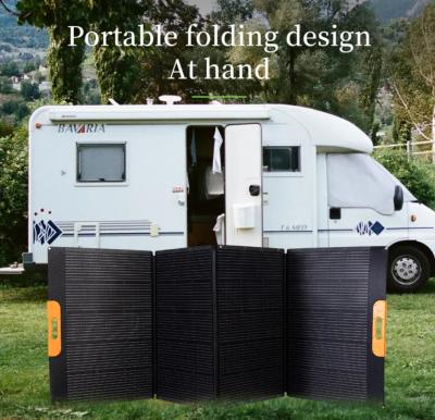 China Portable 480W Solar Folding Camping Sustainable Energy Panel Solar charge power station for sale