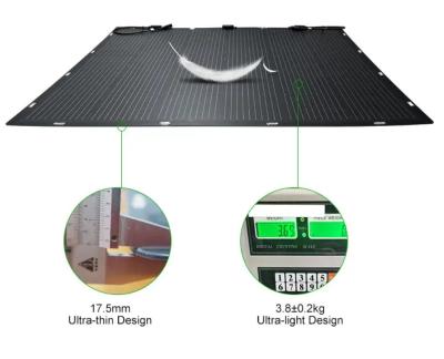 China 200W Bifacial Flexible Solar Panel for RV, Home, and Travel – Featuring FFC and Carbon Fiber Technology for sale