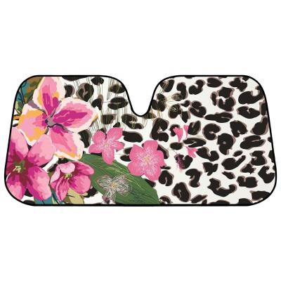 China Beautiful Foldable Lotus Flower Windshield Car Sunshade for sale