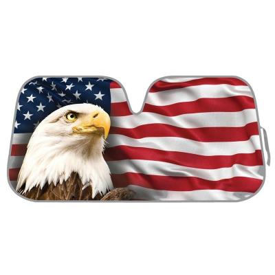 China American Eagle Foldable Windshield Car Sun Shade for sale