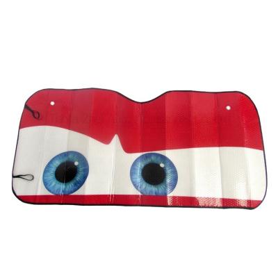 China Big Eyes Foldable Hot Selling PE Bubble Material With Aluminum Foil Car Sun Shade for sale