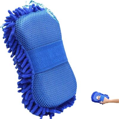 China Microfiber Chenille Car Sponge Towel Cloth Wash Car Wash Auto Washer Supplies Cleaning Towel Home Universal for sale