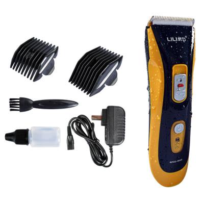 China Hair Salon Commercial Fully Waterproof Rechargeable Home Personal Electric Hair Clipper for sale