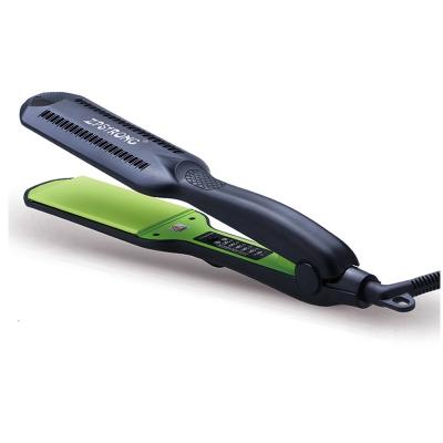 China 360Â ° Swivel Cord Adjustable Temperature Korean Anti-scald Wide Flat Flat Iron Steam Hair Straightener for sale