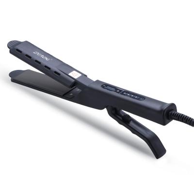 China 360Â ° Professional Quick Swivel Cord Ceramic Wide Flat Iron Ionic Flat Hair Straightener for sale