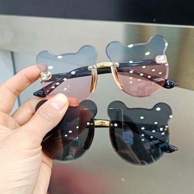 China New Fashion Sunglasses Children's Cute Mouse Glass Sunglasses Shape Baby Bear Ears Sunglasses for Boys and Girls for sale