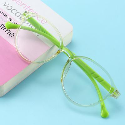 China New fashion children's sunglasses fashion color glass frame anti-blue light and comfortable children's glasses frame wholesale for sale