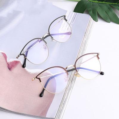 China For Reading Glasses Monocle Eyeglasses Optical Blue Light Blocking Glasses Cat Eye Eyeglasses Frame Metal Cat Eye Glasses Blue Light Manufacturers for sale