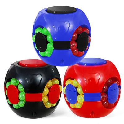 China Spinning Hamburger Bean Cube Speed ​​Magic Bean Cube Puzzle Toys Sensory Magic Fingertip Relaxation Stress Release Nugget Person Education for sale