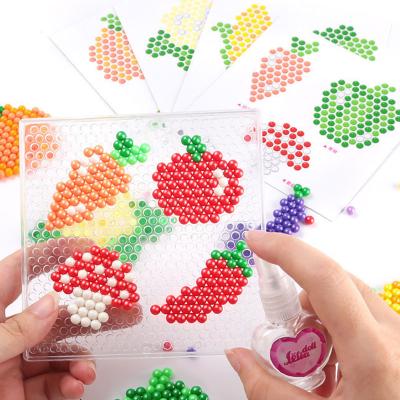 China Magic Handmade Water Beads Aqua Ball DIY Decoration Toys Set Large Magic Beads Water Sticky Perler Bead Kids Educational Toy 22.5*4.5*22.5cm for sale