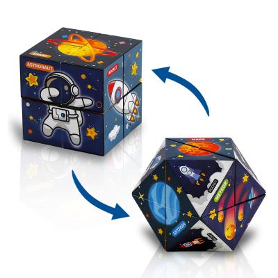 China DIY TOY Magnetic Infinity Magic Cube Turning Relaxing Handheld Cube Into Amazon Geometric Hot Selling Puzzle 3D Toy Set Puzzle Cube for sale